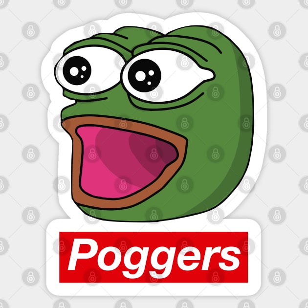 Poggers Sticker by RetroFreak